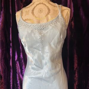 Elegant Blue Slip Dress